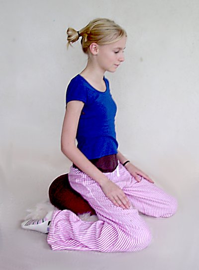 Kneeling meditation position (seiza)